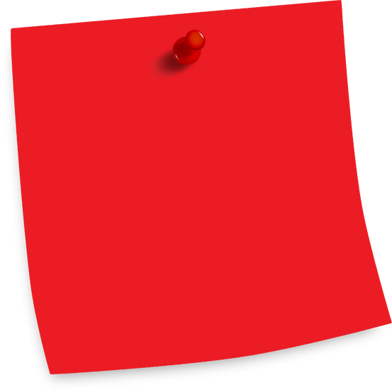 Red  Sticky Note 