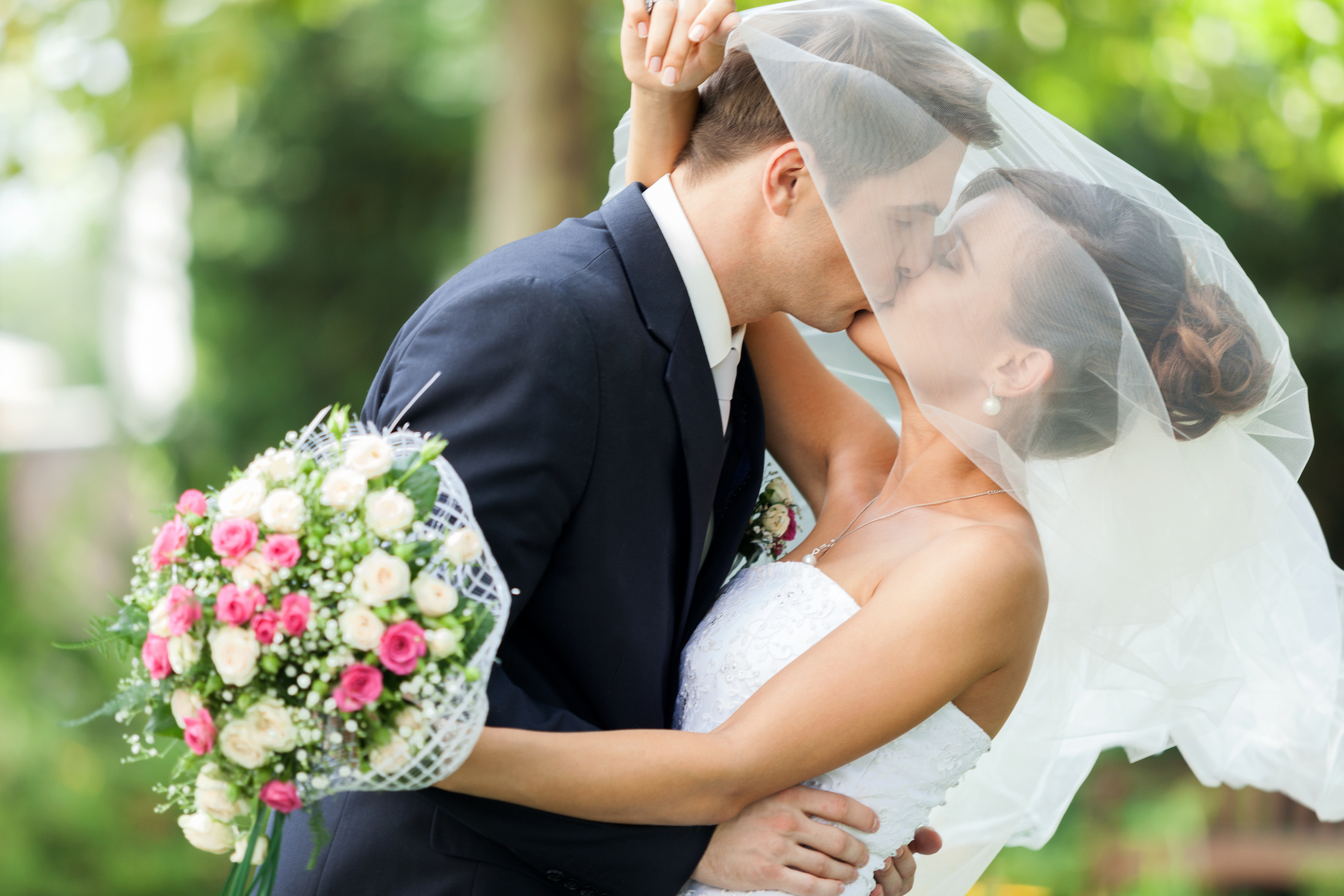 beautiful wedded couple